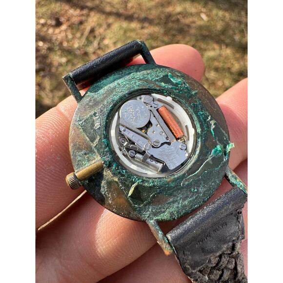 Vintage Fossil Pictographs Watch Zodiac Signs RARE - REPAIR PARTS - Picture 4 of 8